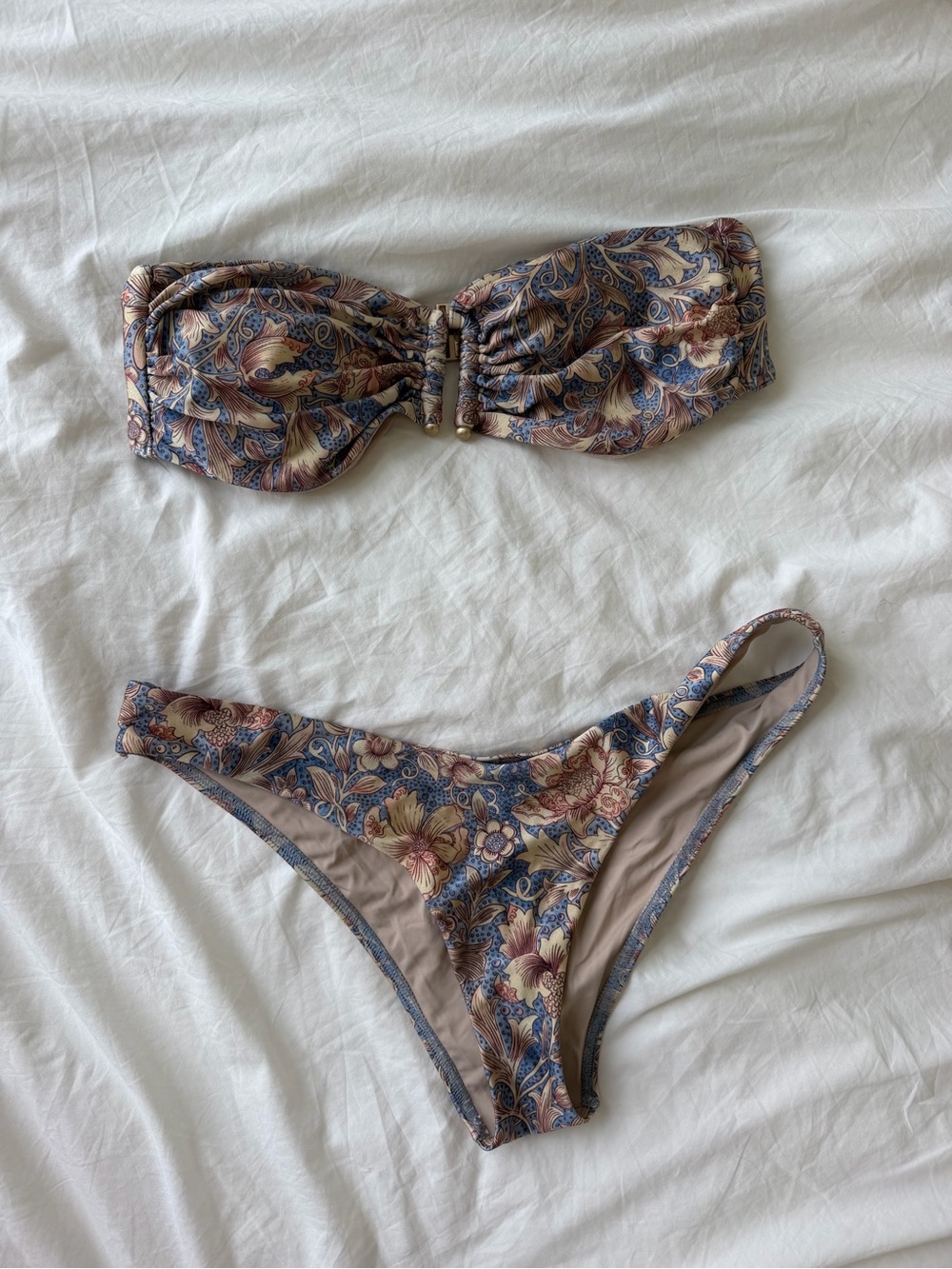 Zimmerman Floral Paisley Bandeau Bikini Set